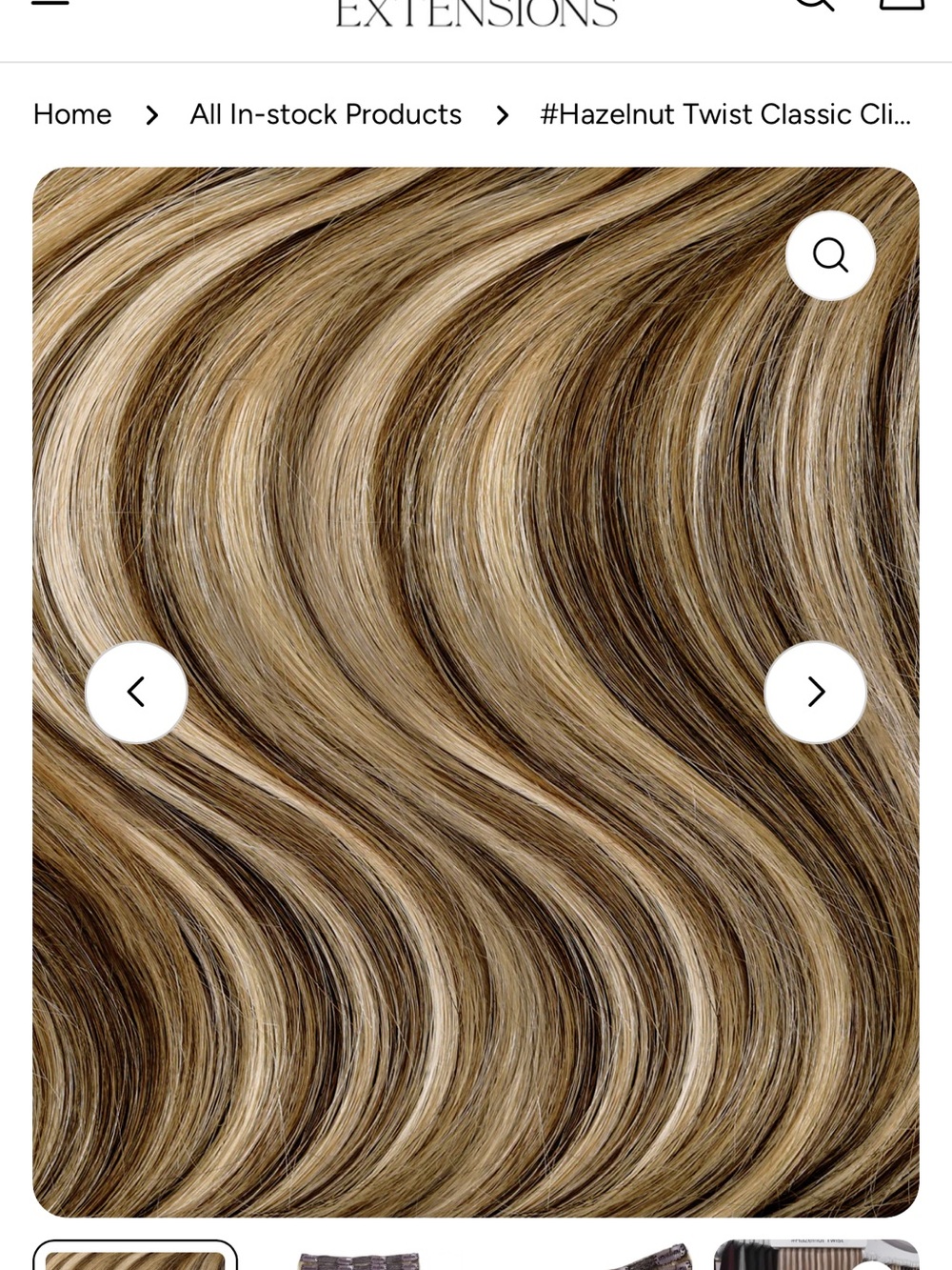 Hazelnut Twist Clip-In Extensions - Multi-Tone Blonde